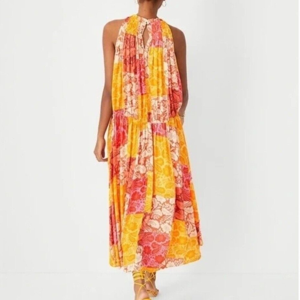 ANN TAYLOR | Patchwork Floral Maxi dress | S - Picture 3 of 9